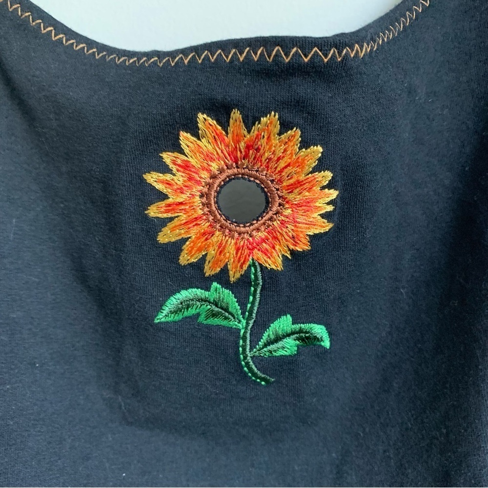 NWT Vintage Sunset Beach Sunflower Bodysuit - Picture 2 of 8